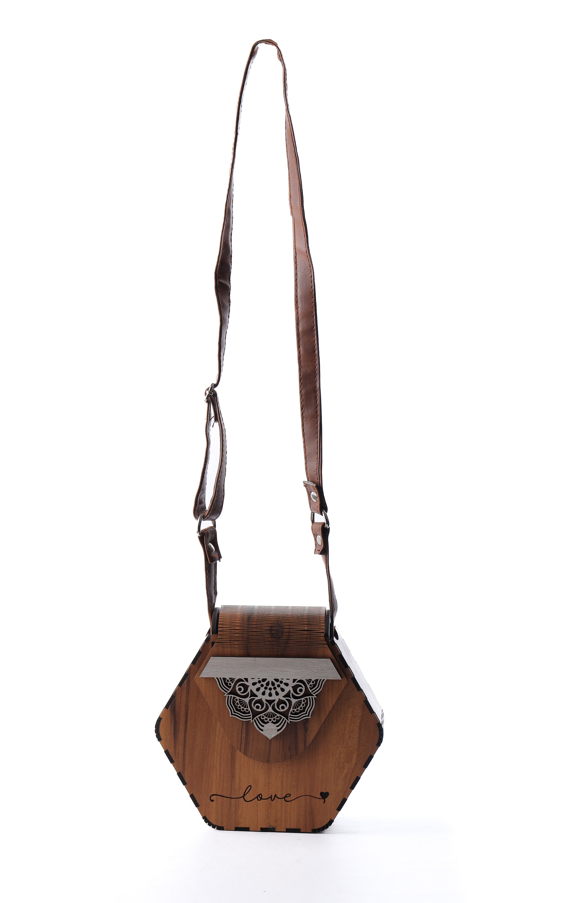 Brown MDF Ladies Purse-Style Meets Personalization
