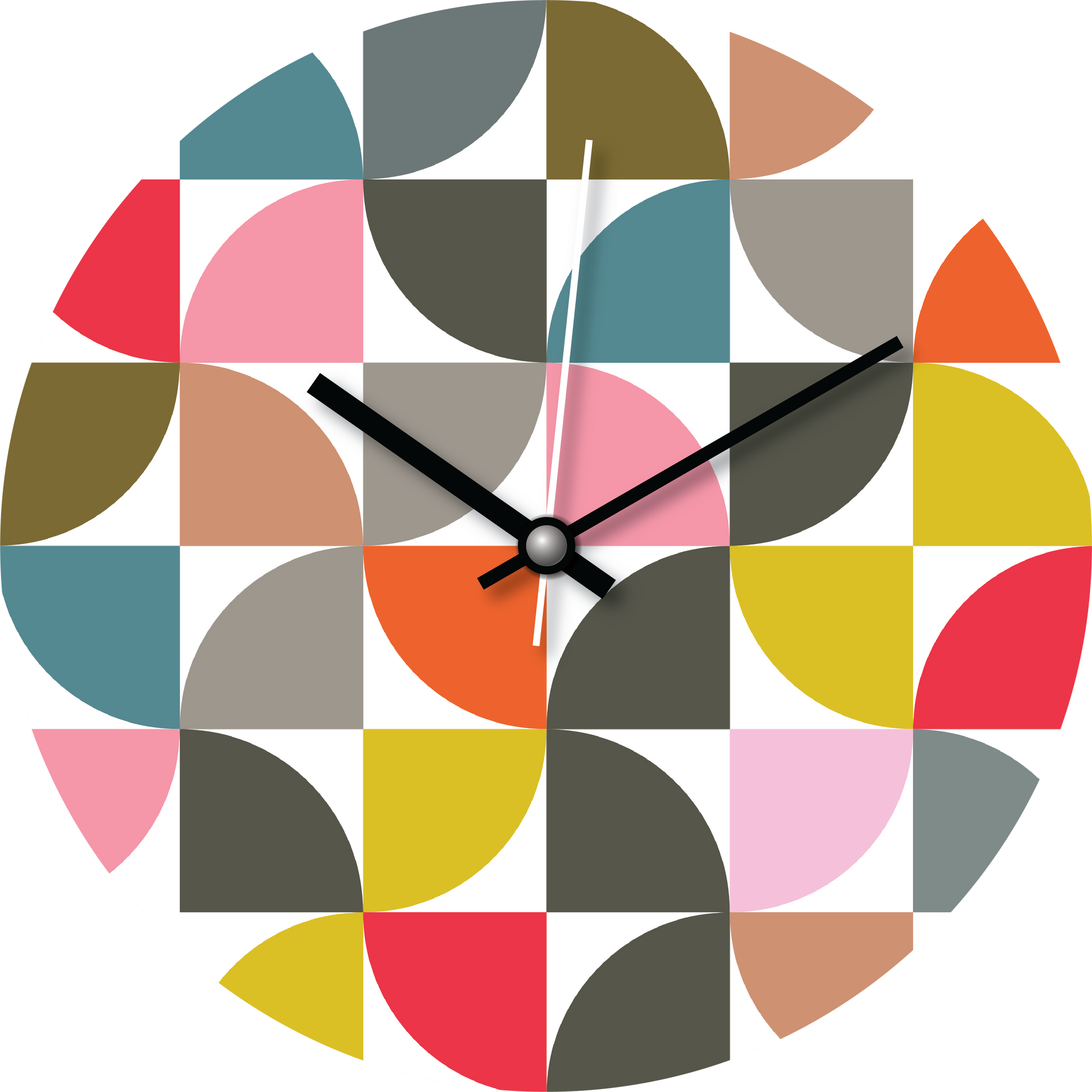 Multicolored Wall Clock – A Splash of Vibrance & Style