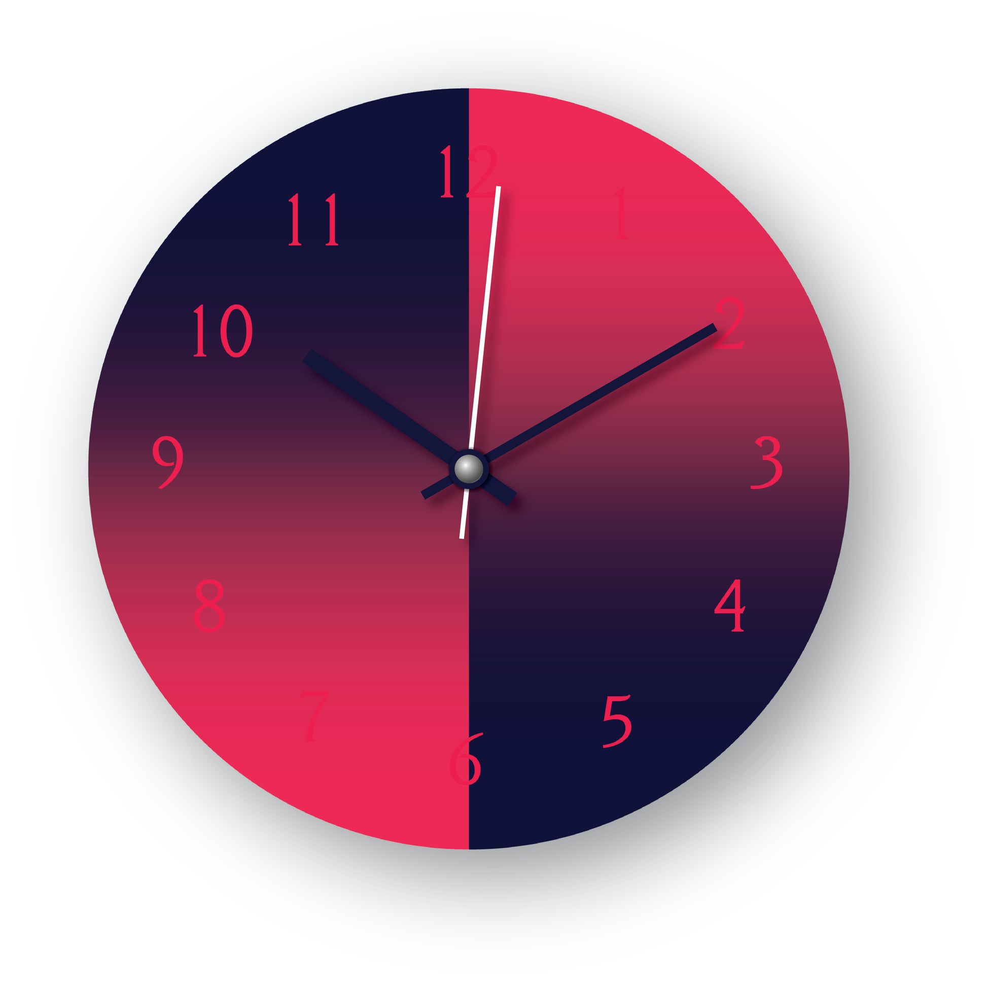 Blue & Pink Wall Clock – A Perfect Blend of Elegance & Char