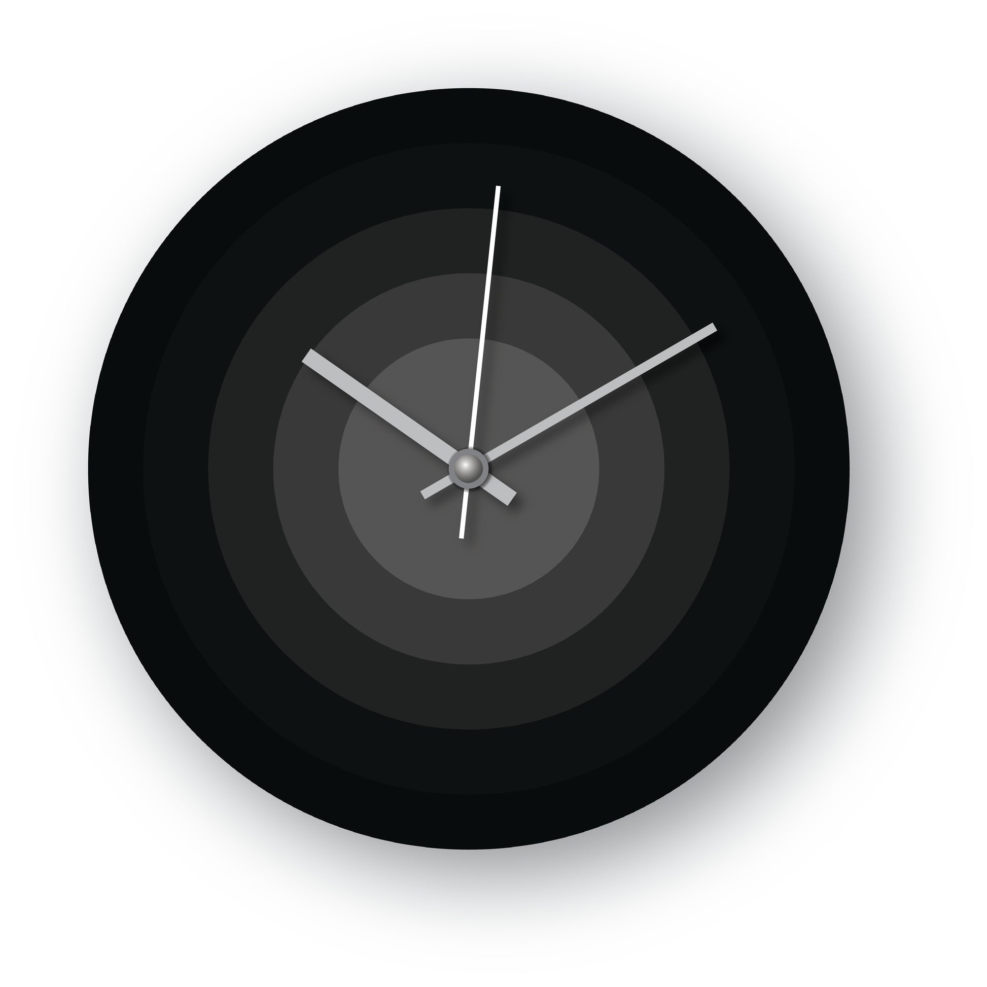 Black Gradient Wall Clock