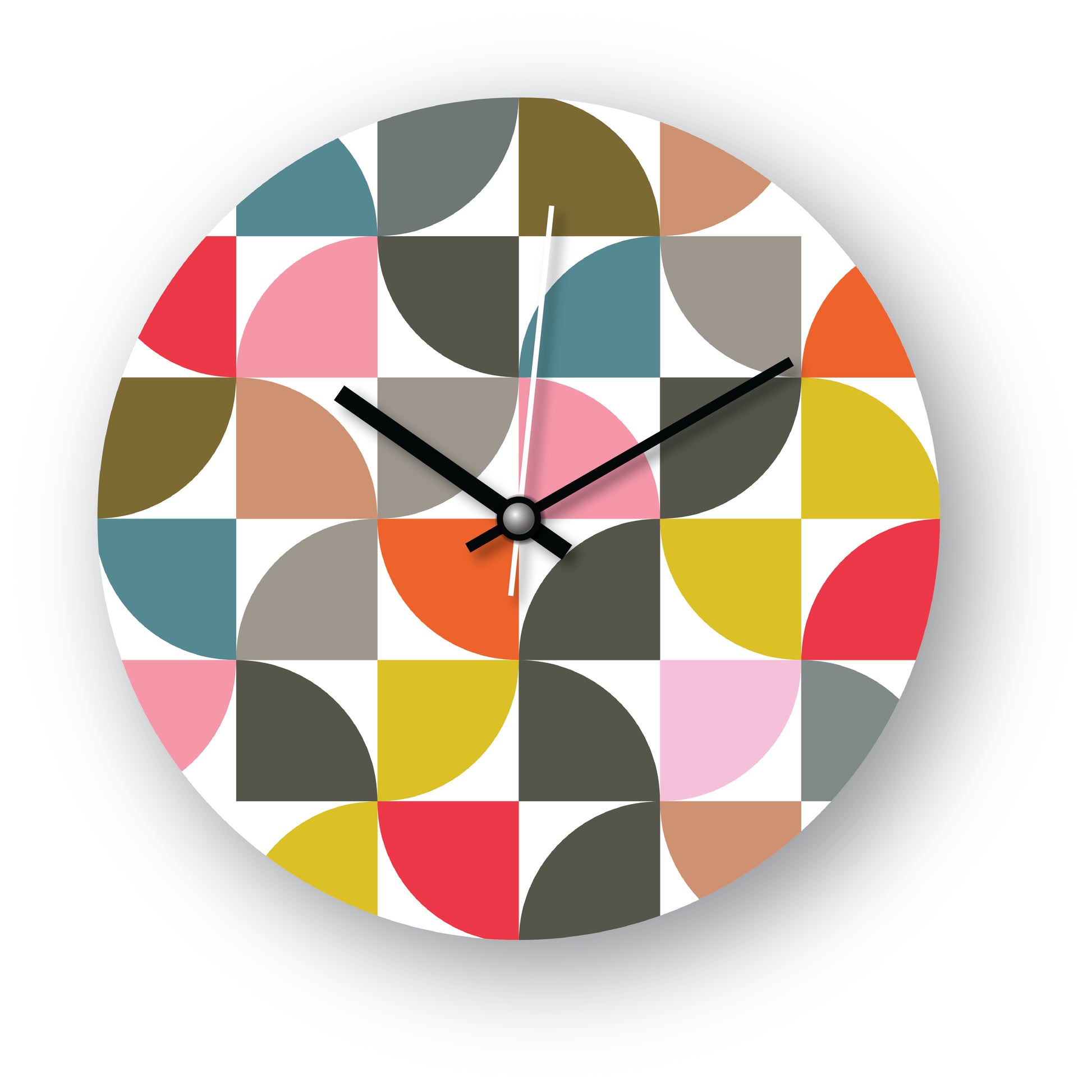 Multicolored Wall Clock – A Splash of Vibrance & Style