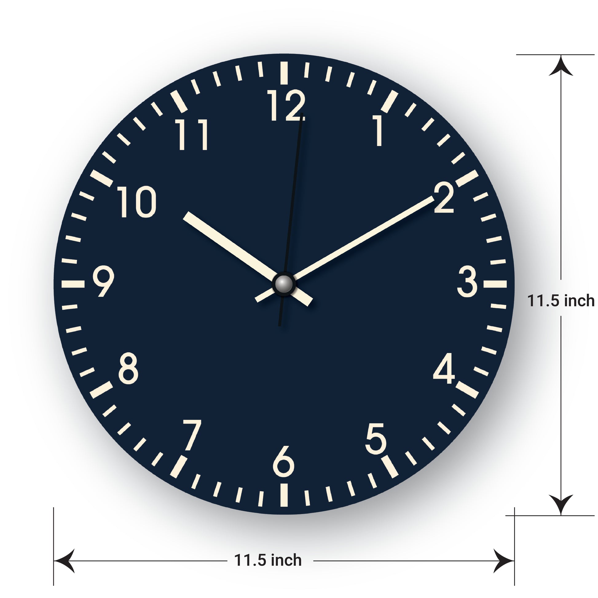 Customised Blue color Wall Clock