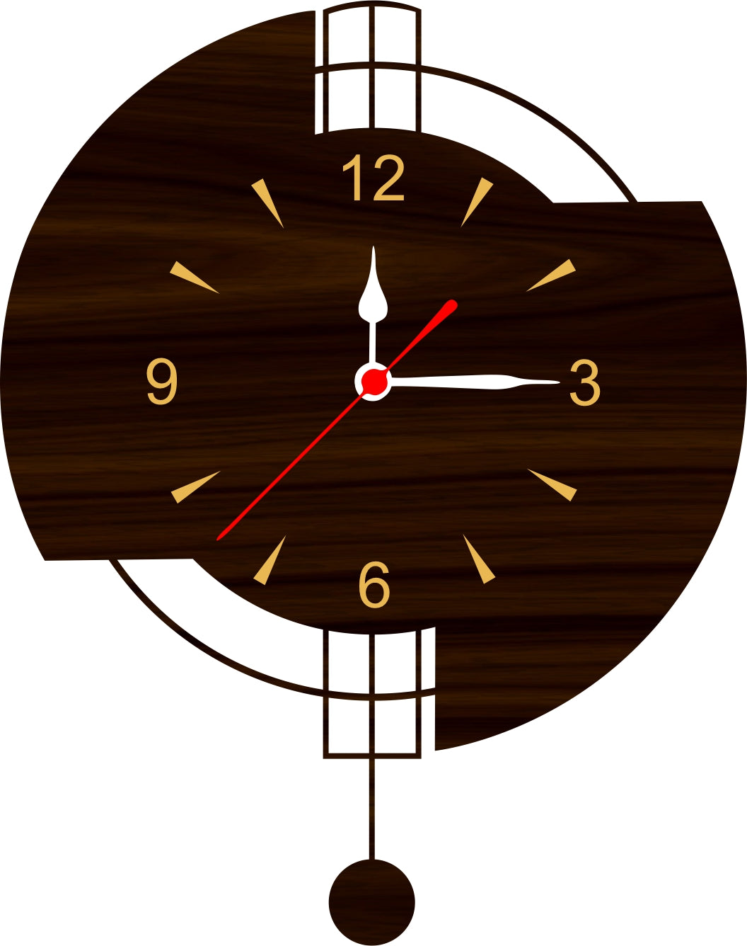 Pendulum Style Wall Clock
