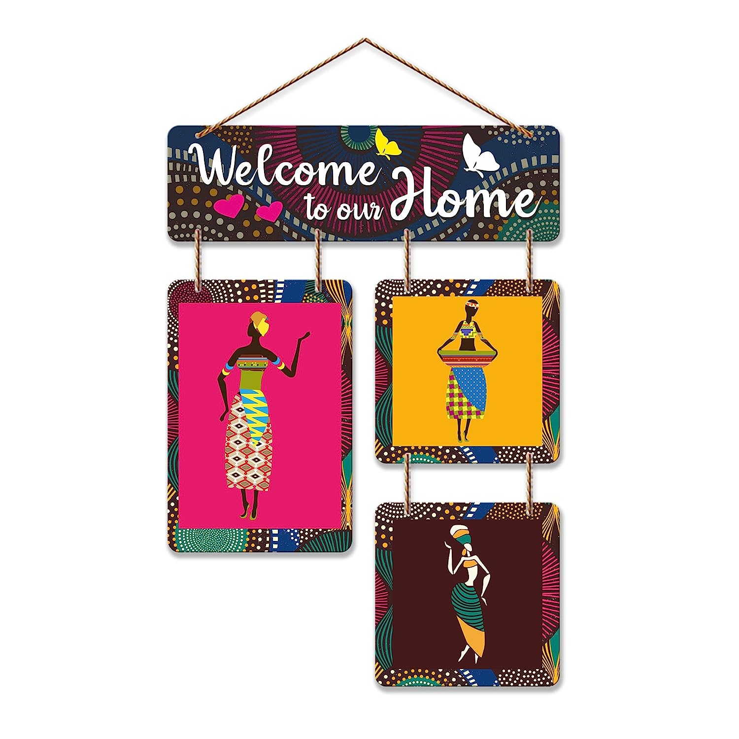 Welcoming  Wooden Wall Hanging