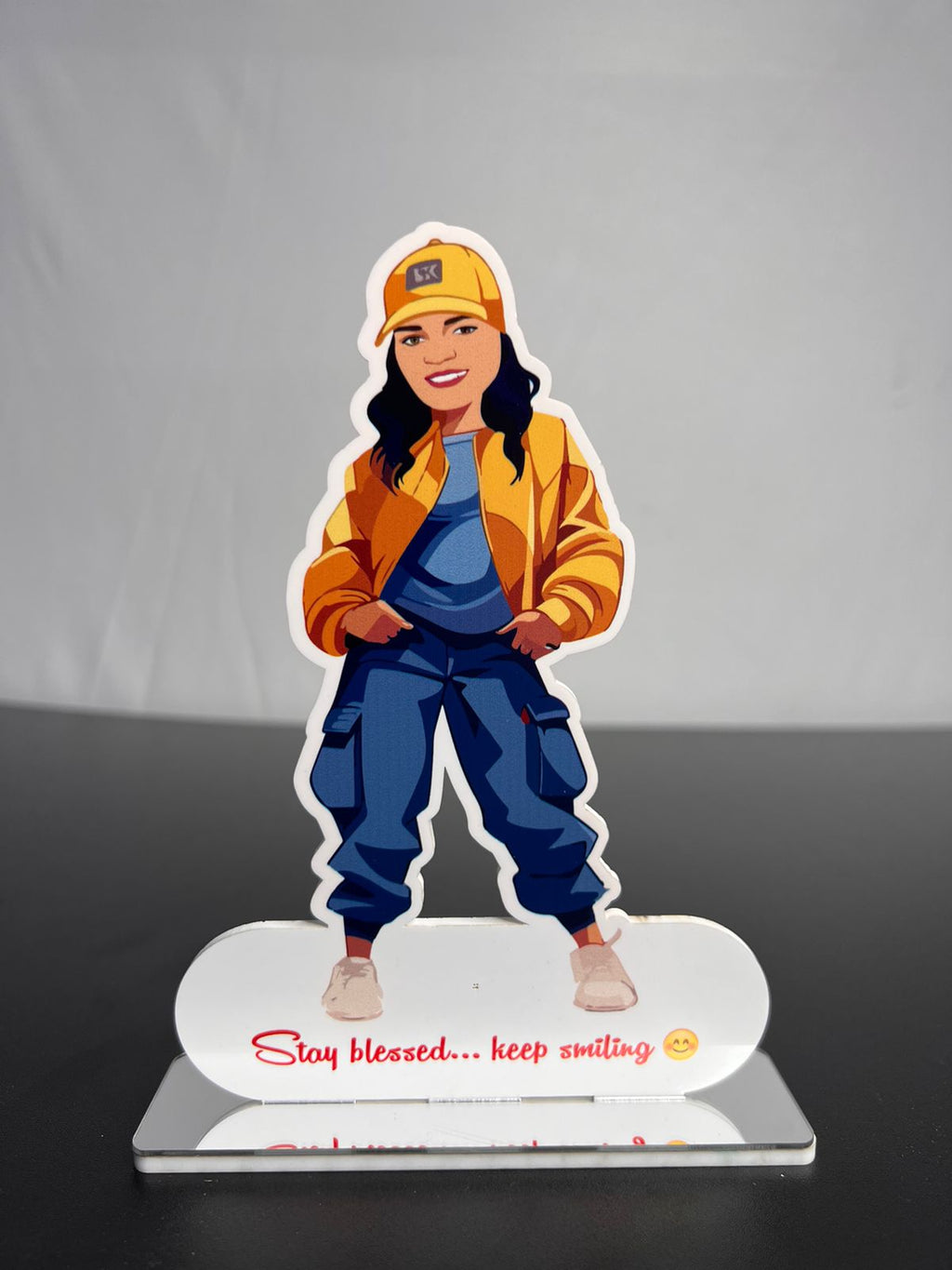 Personalized Self Caricature with Motivational Quote – Inspire & Express Yourself!