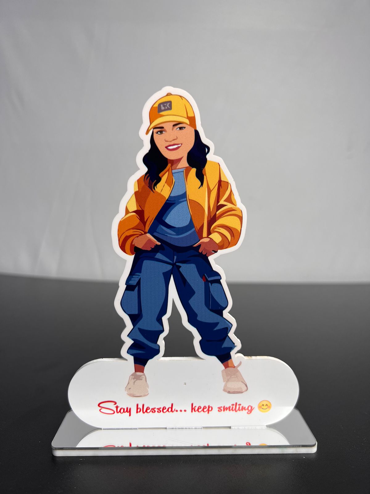 Personalized Self Caricature with Motivational Quote – Inspire & Express Yourself!