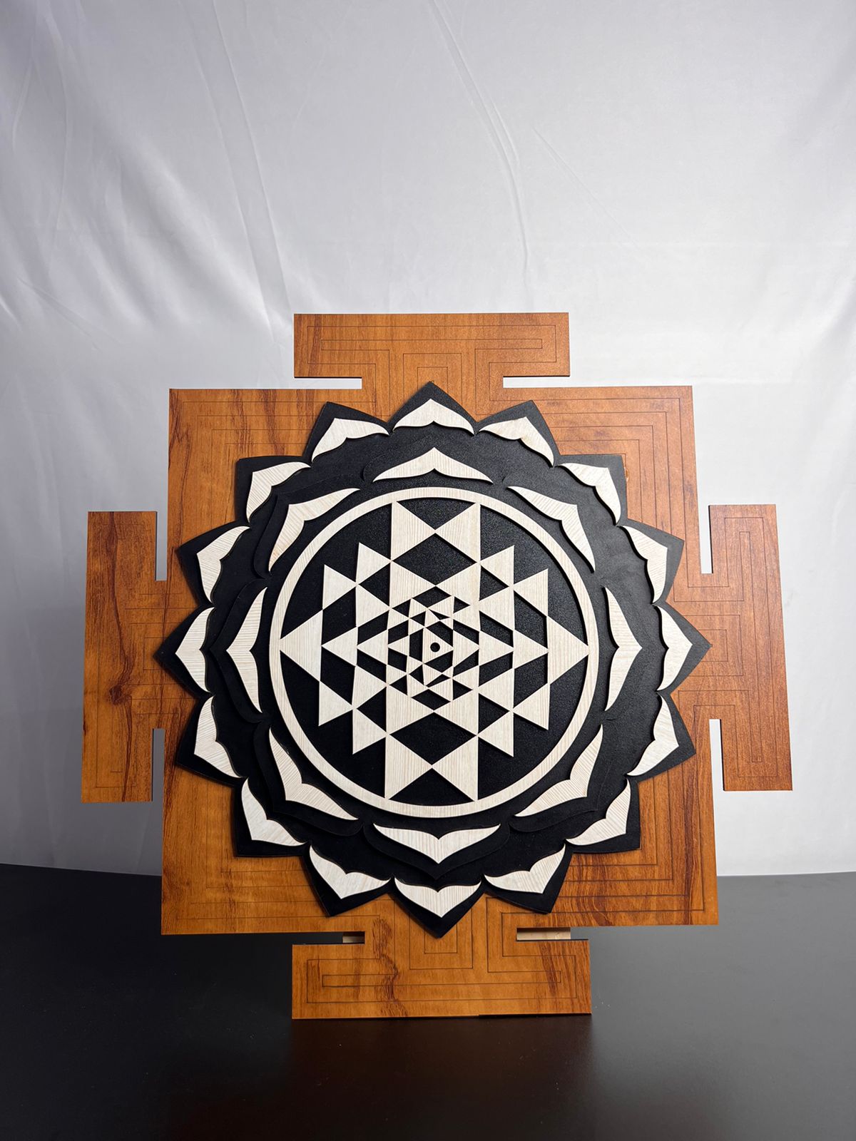 Sri Yantra Wall Décor – A Divine Symbol of Energy & Prosperity