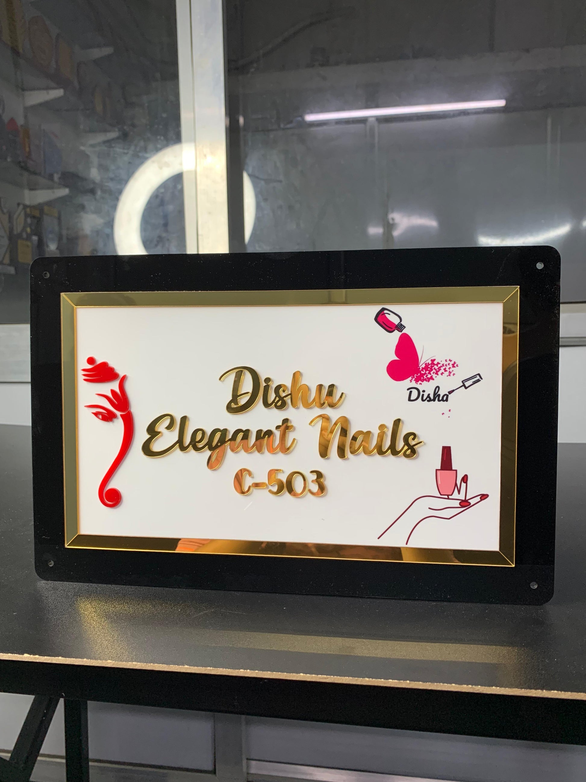 Customized Shop Name Plate – Stylish & Professional Business Signage