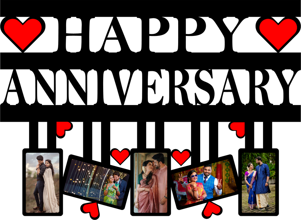 Personalized Anniversary Wall Photo Frames