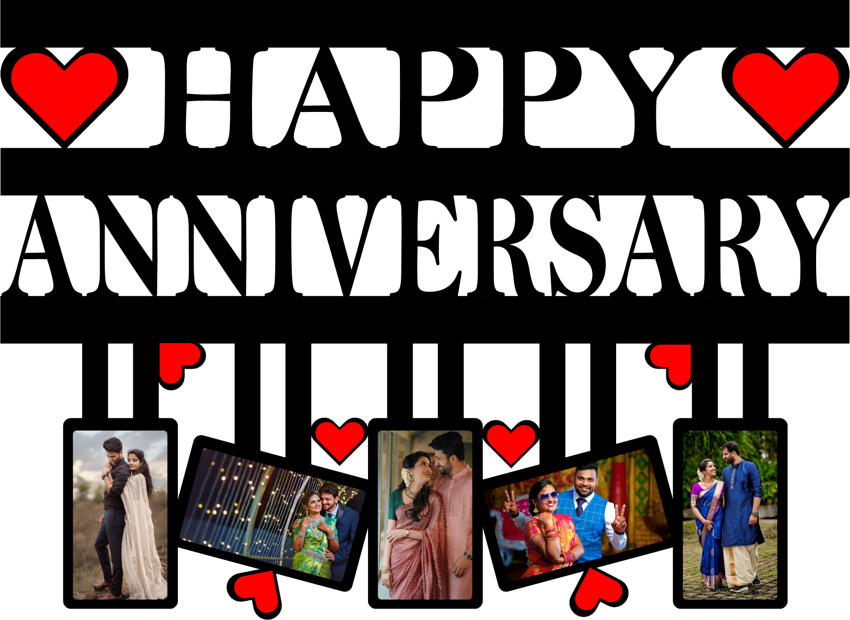 Personalized Anniversary Wall Photo Frames
