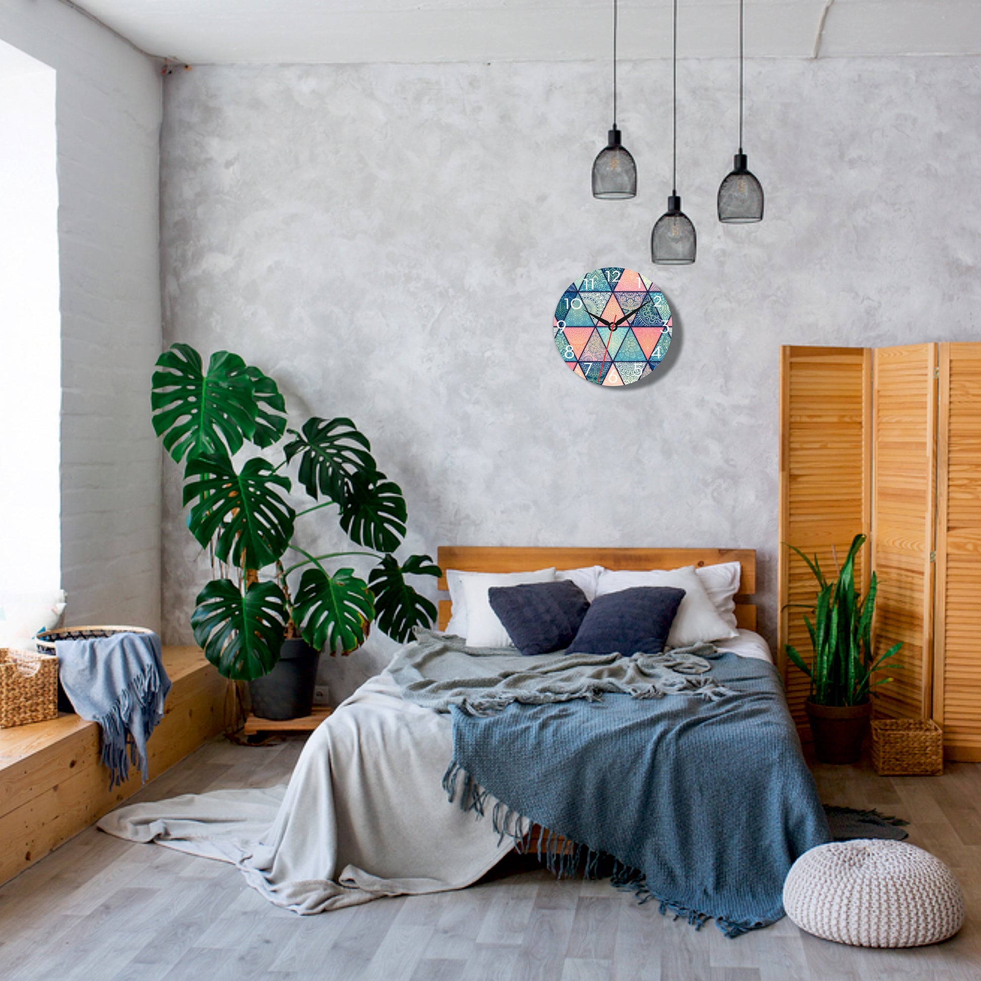 Mandala Abstract Wall Clock – A Fusion of Art & Time