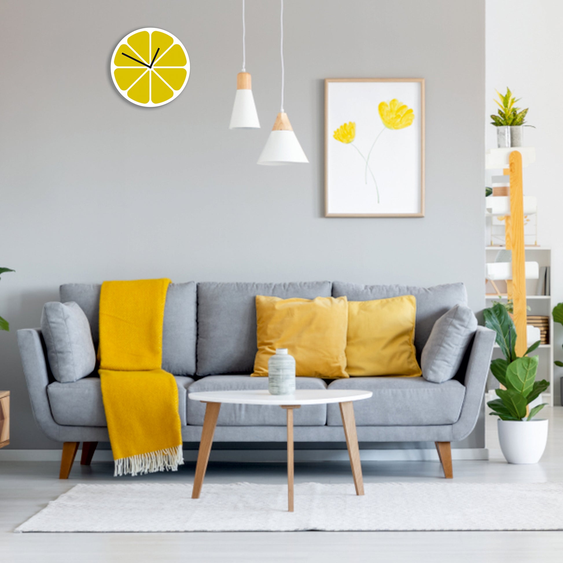 Lemon Slice Wall Clock