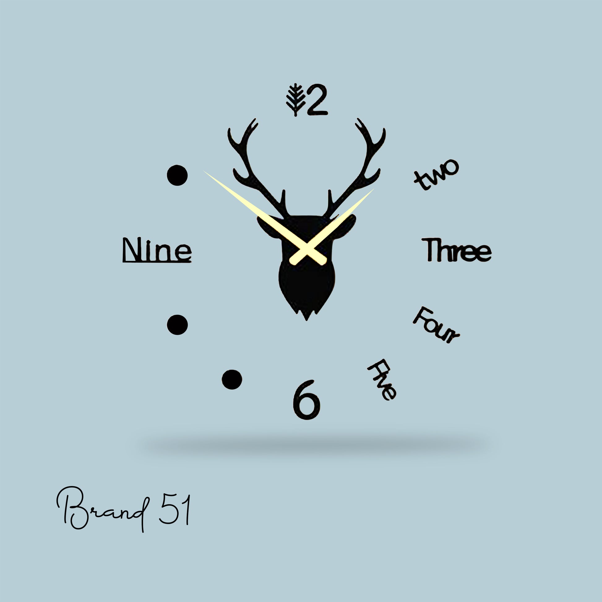 Dear-Shaped Acrylic Wall Clock – A Cute & Unique Timepiece
