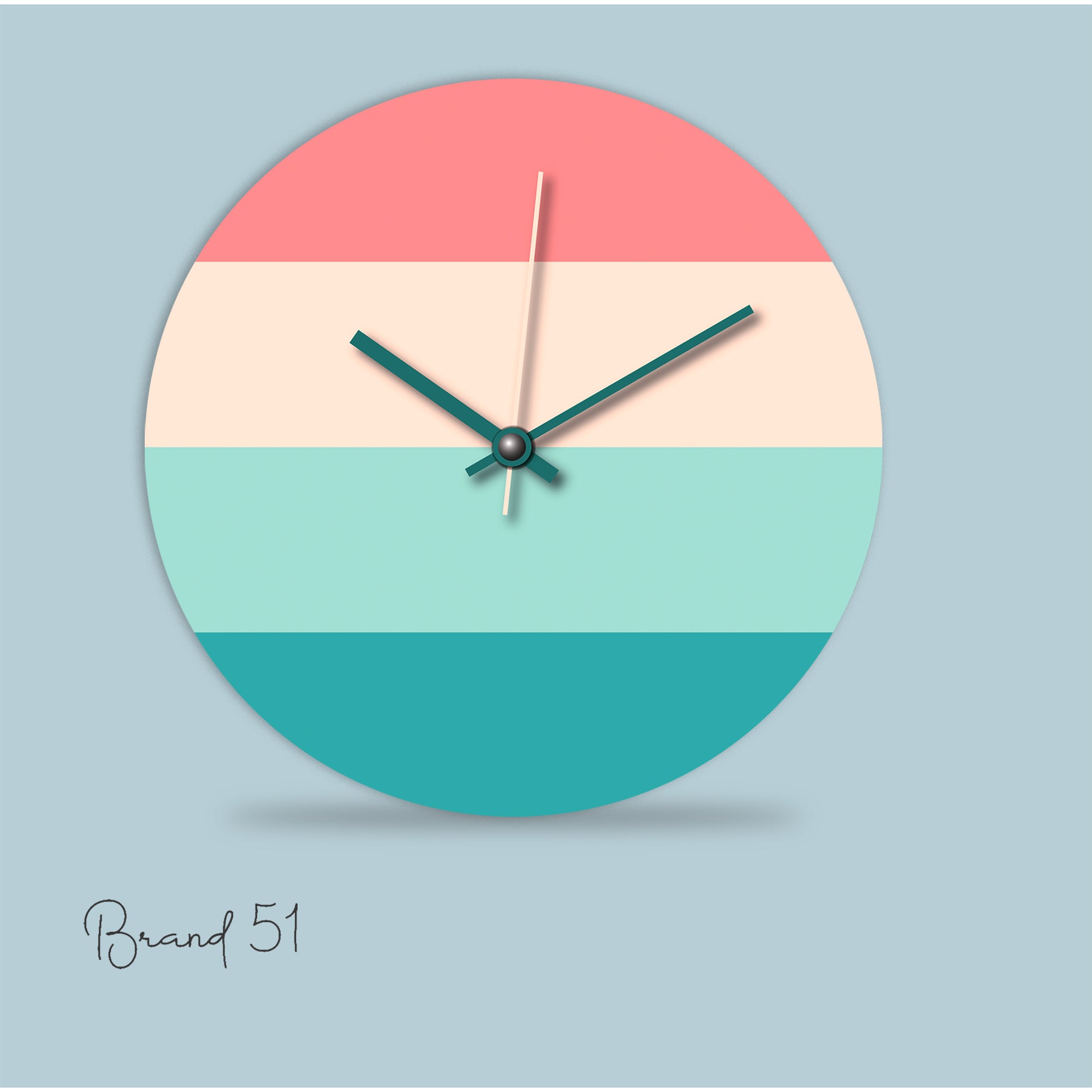 Pastel Colored Wall Clock – Soft Hues, Timeless Charm