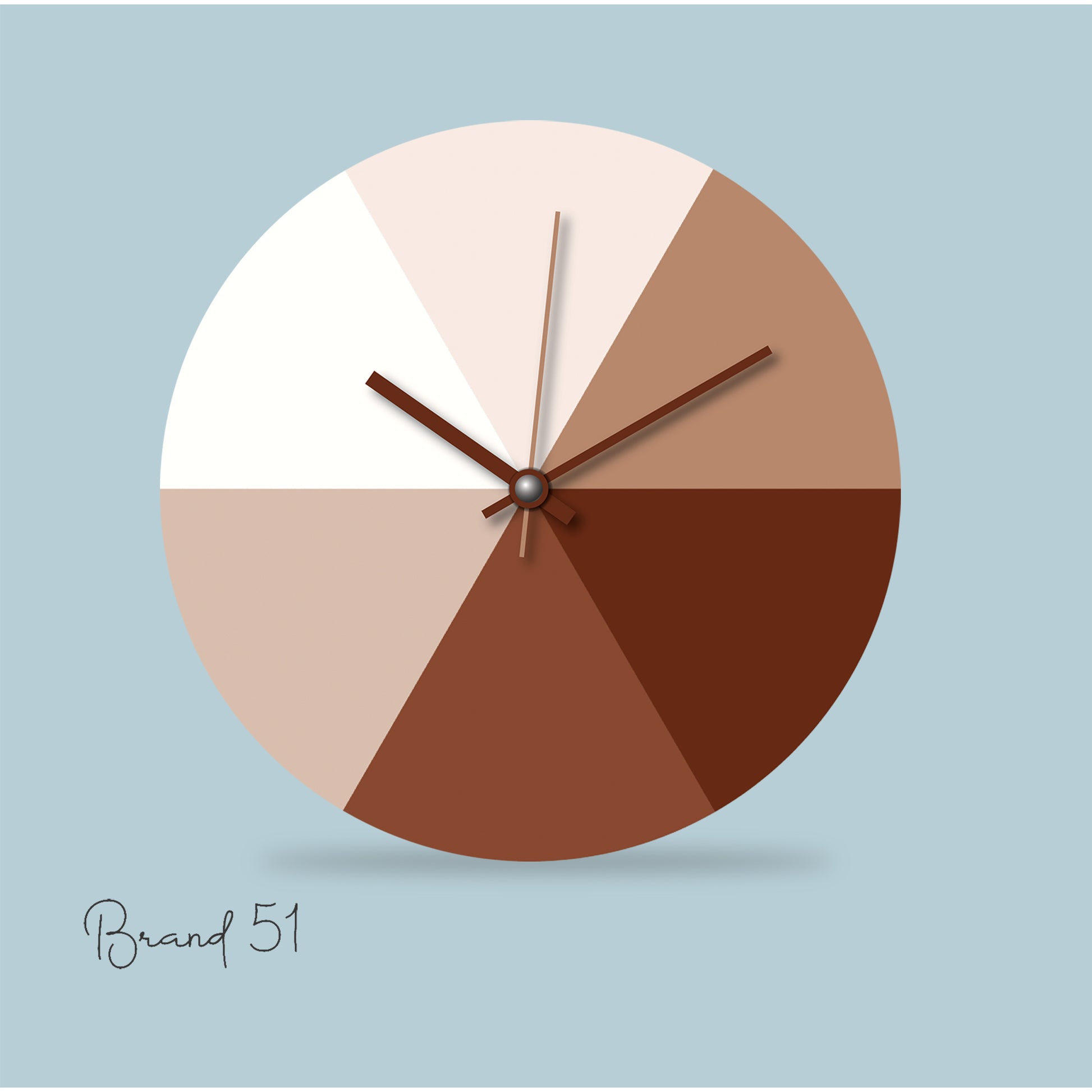 Brown Shades of Wall Clock
