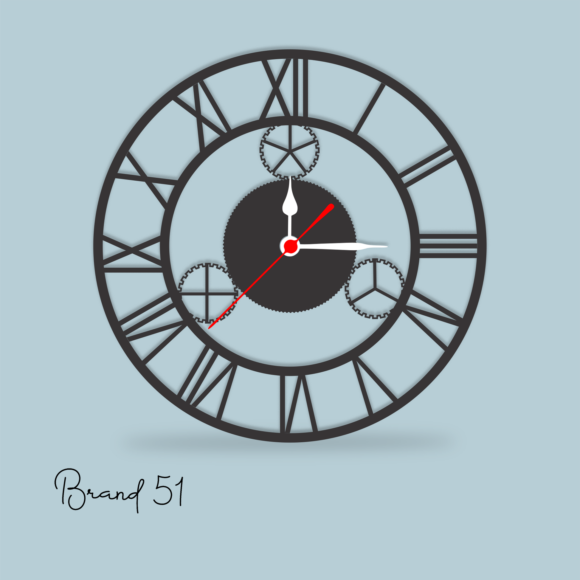 Acrylic Roman Wall Clock