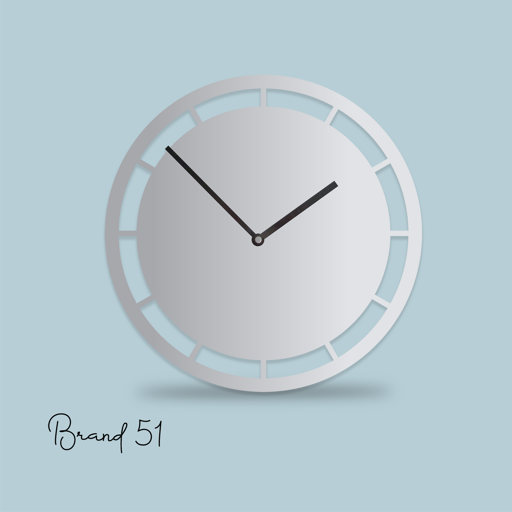 White Acrylic Wall Clock