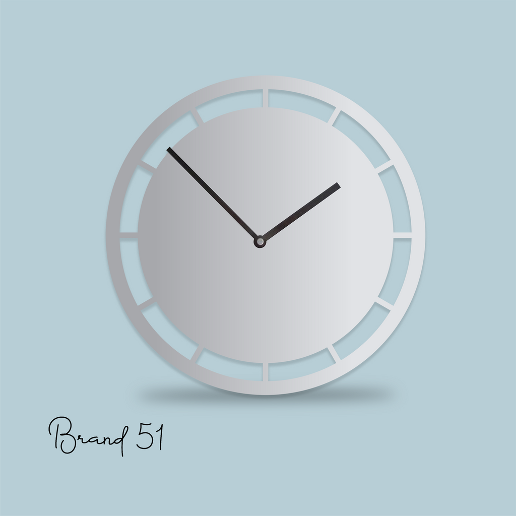 White Acrylic Wall Clock