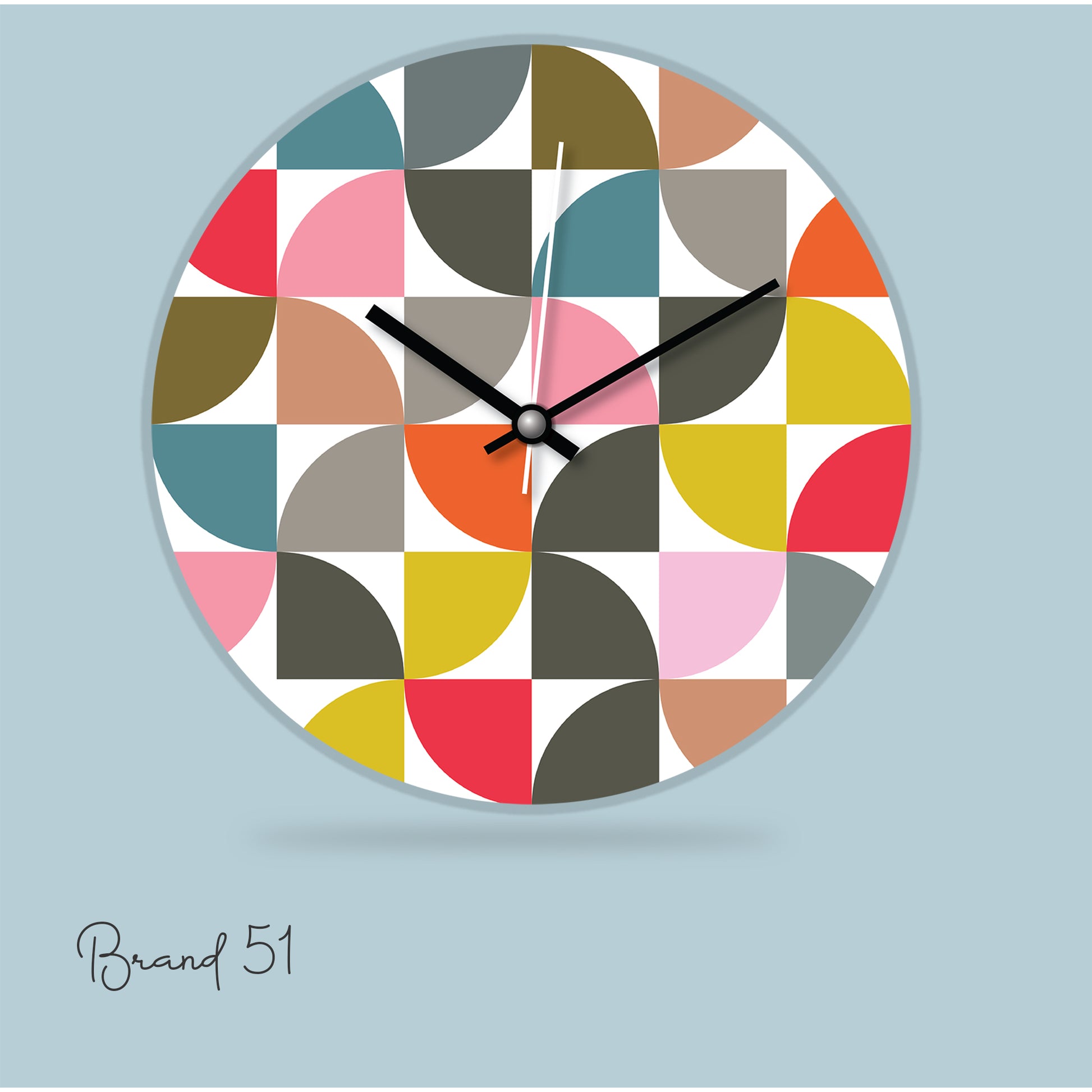 Multicolored Wall Clock – A Splash of Vibrance & Style