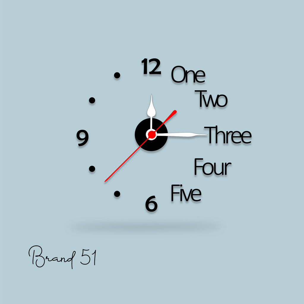 White Transparent Wall Clock – Minimalism in Motion