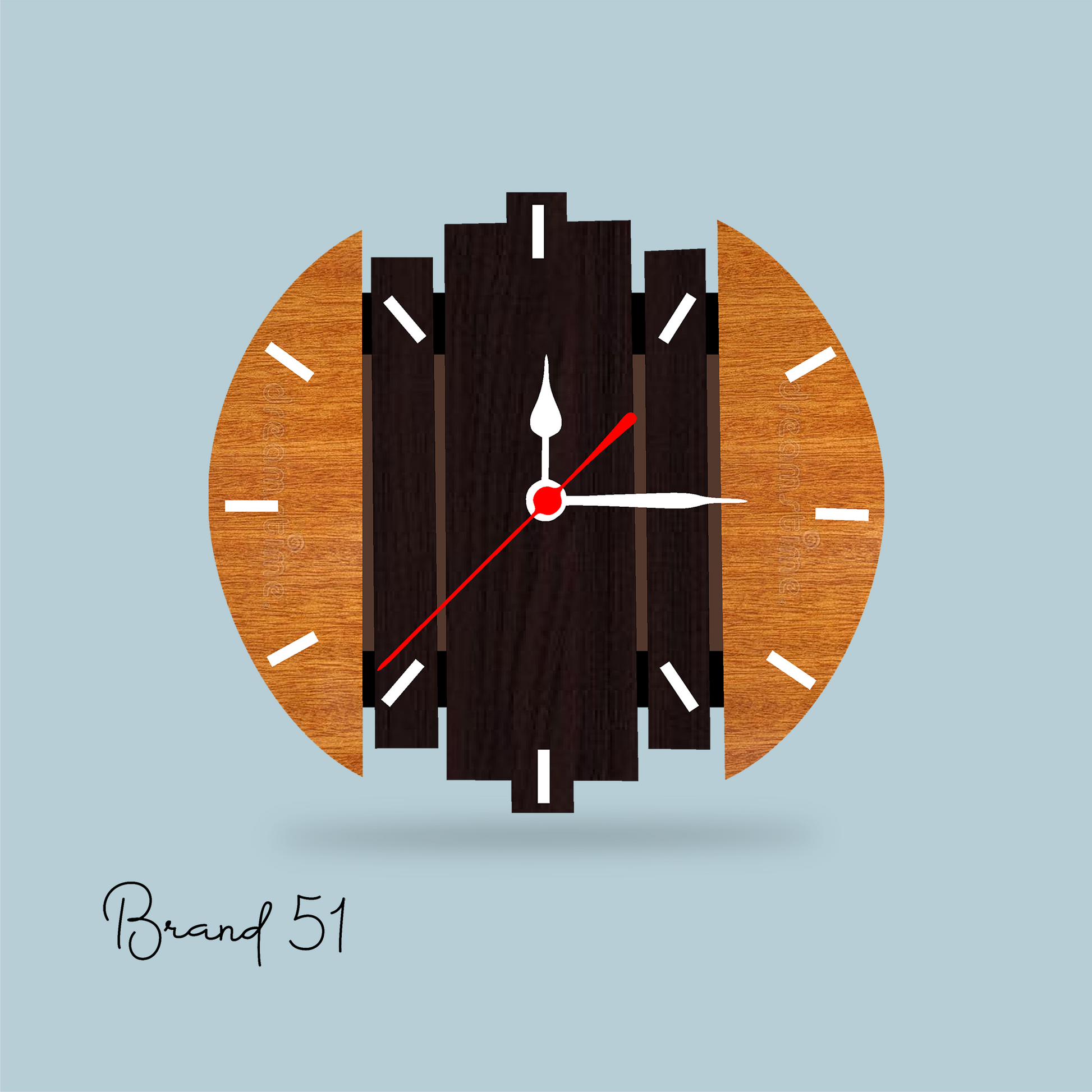 Semi-Circle Wall Clock – A Modern Twist on Time
