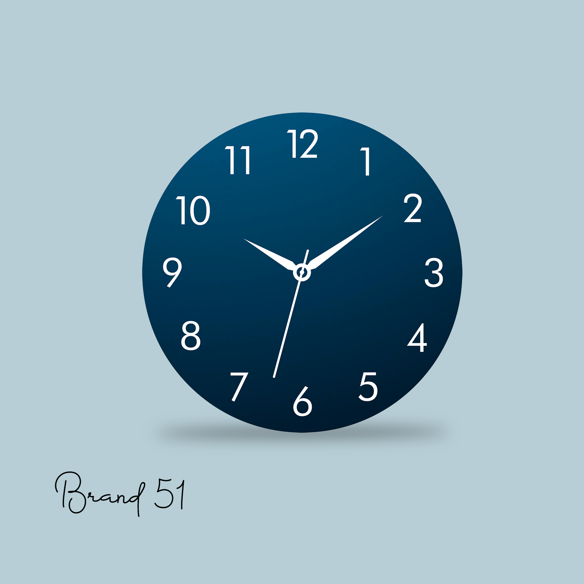 Numerical Wall Clock-Keep Time in Style