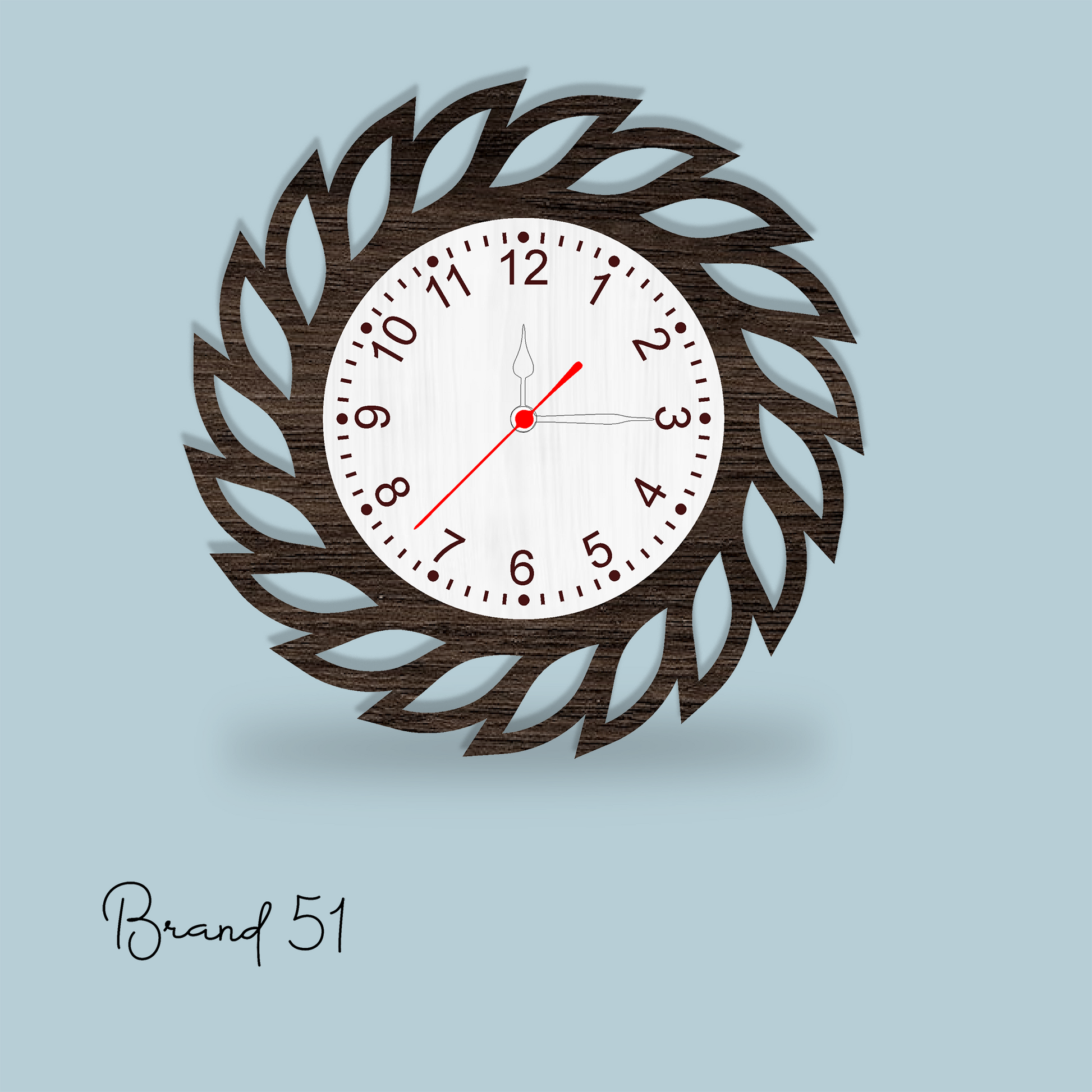 Leafy Style Wall Clock – Nature’s Elegance in Every Tick
