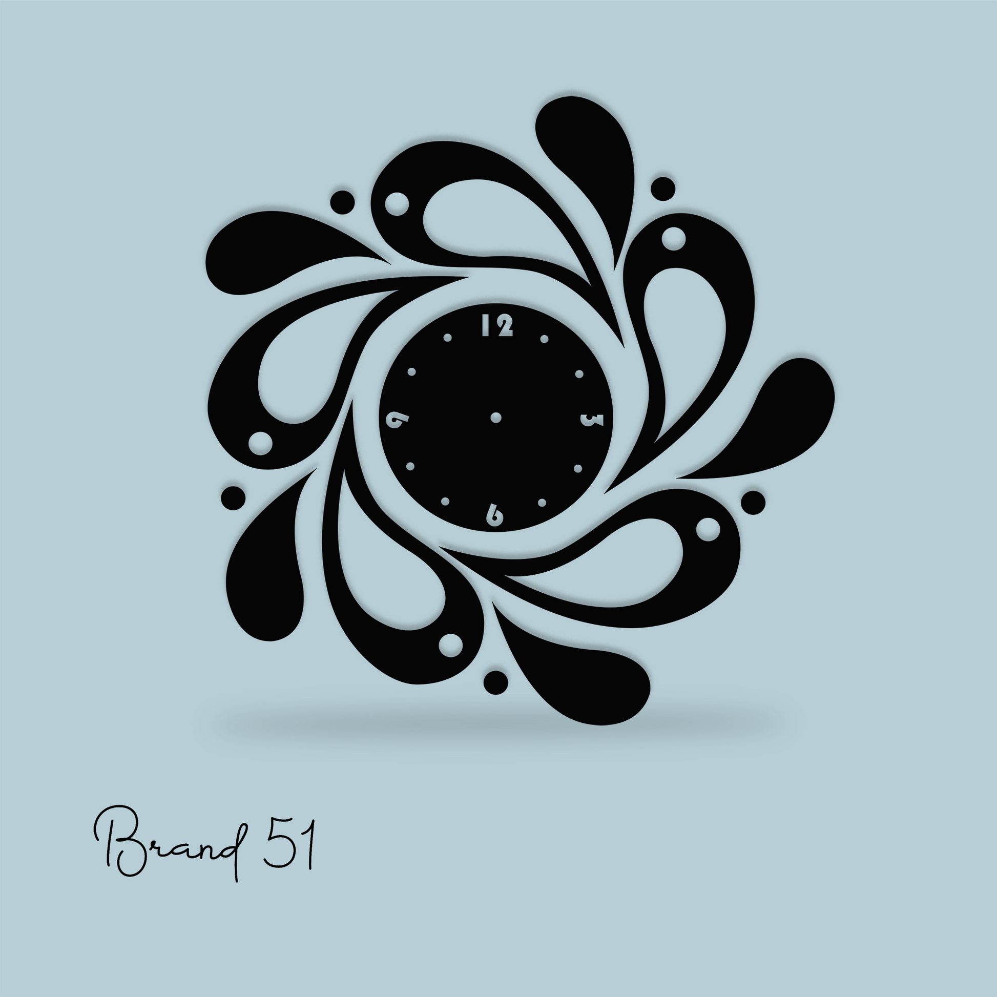 Drop Design Wall Clock