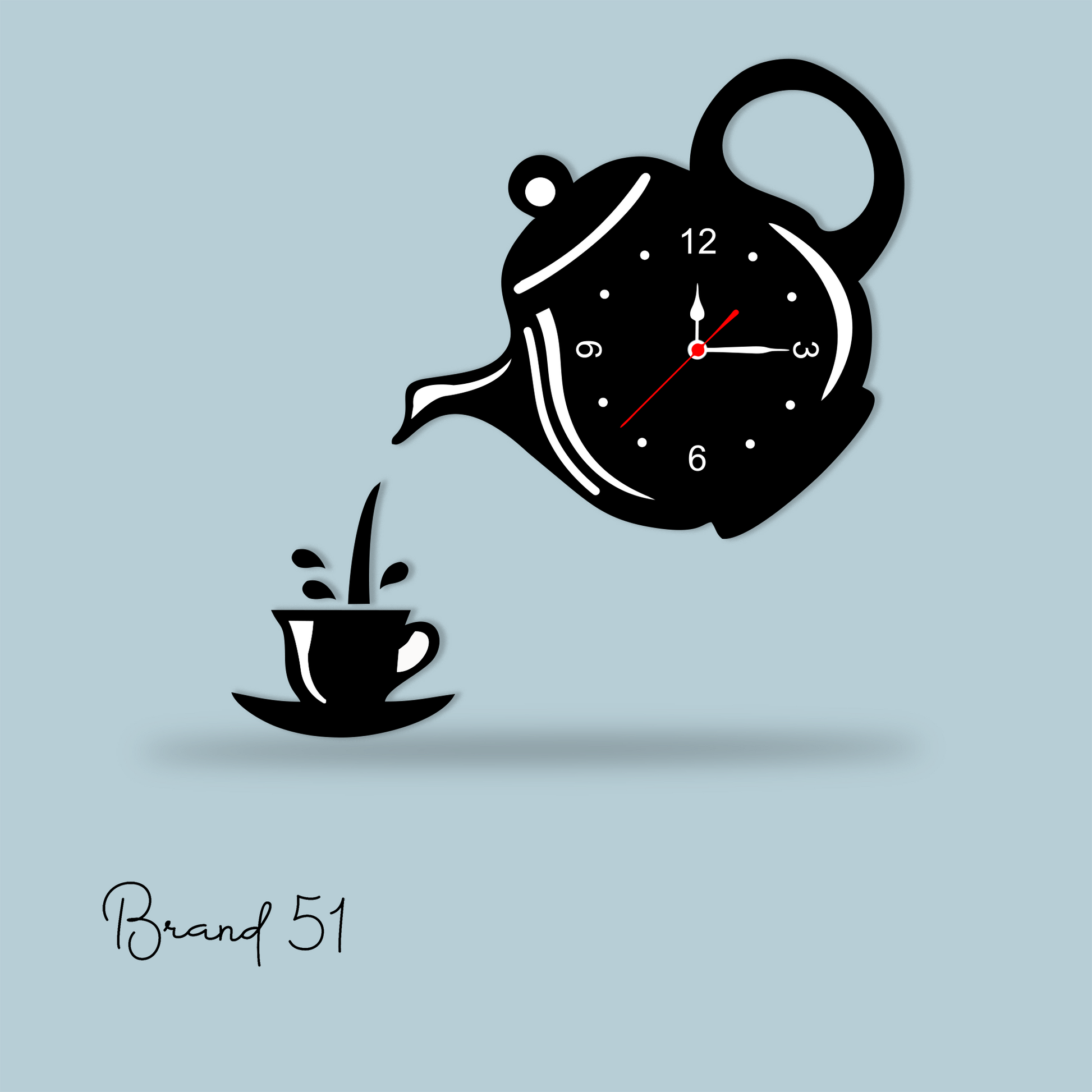 Teapot Wall Clock – A Timeless Charm for Tea Lovers