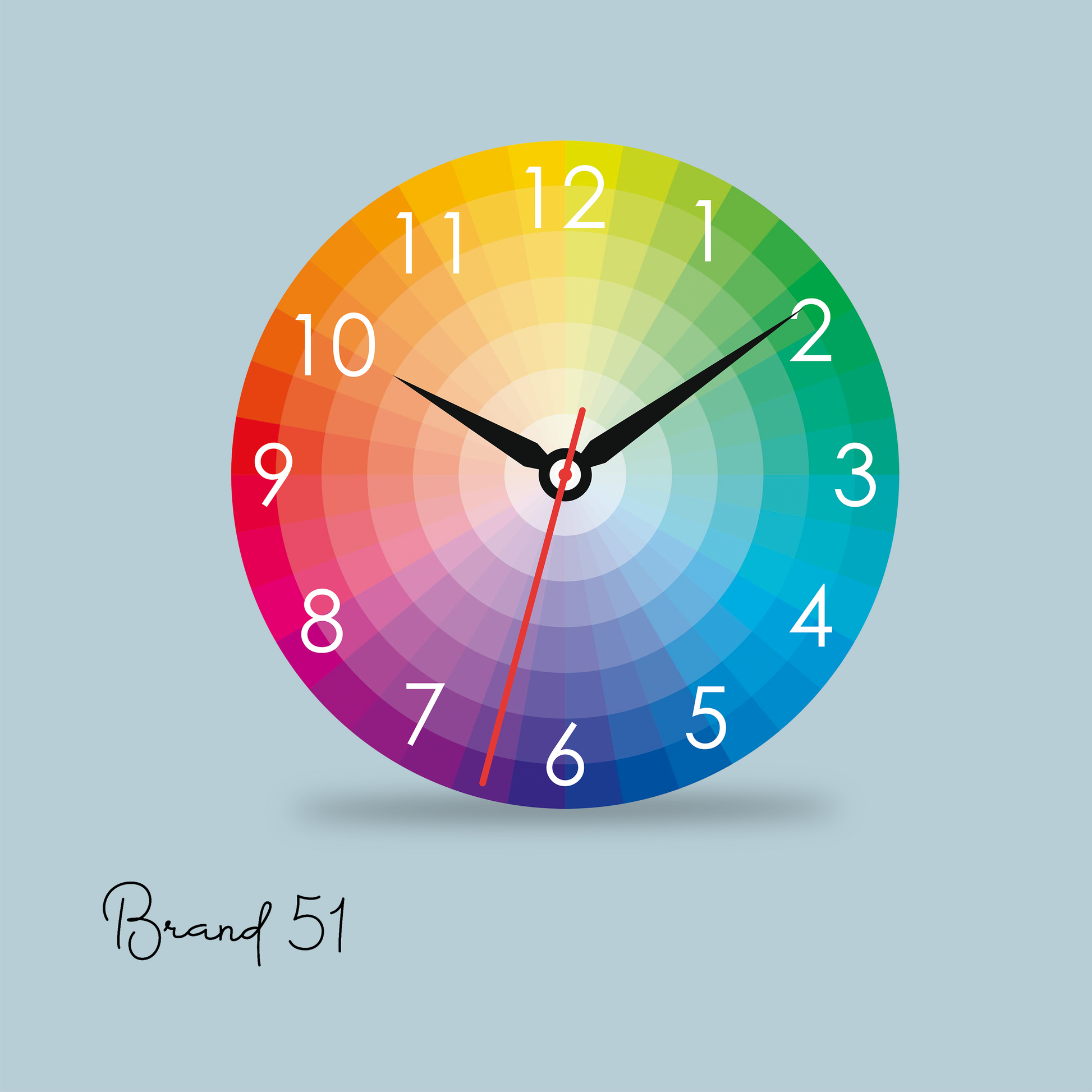 Colorful Circle Gradient Wall Clock – A Vivid Fusion of Time & Art