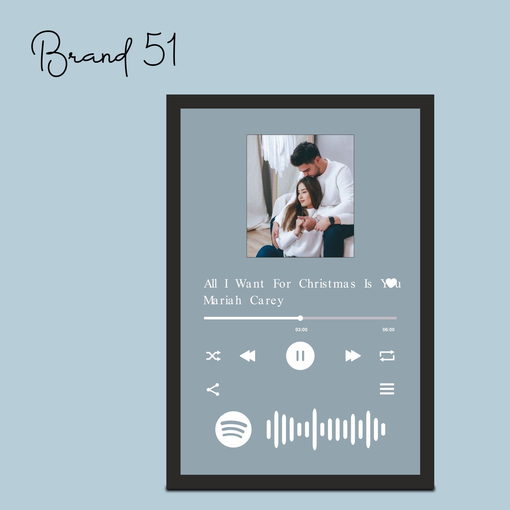 Spotify Transparent acrylic photo frames