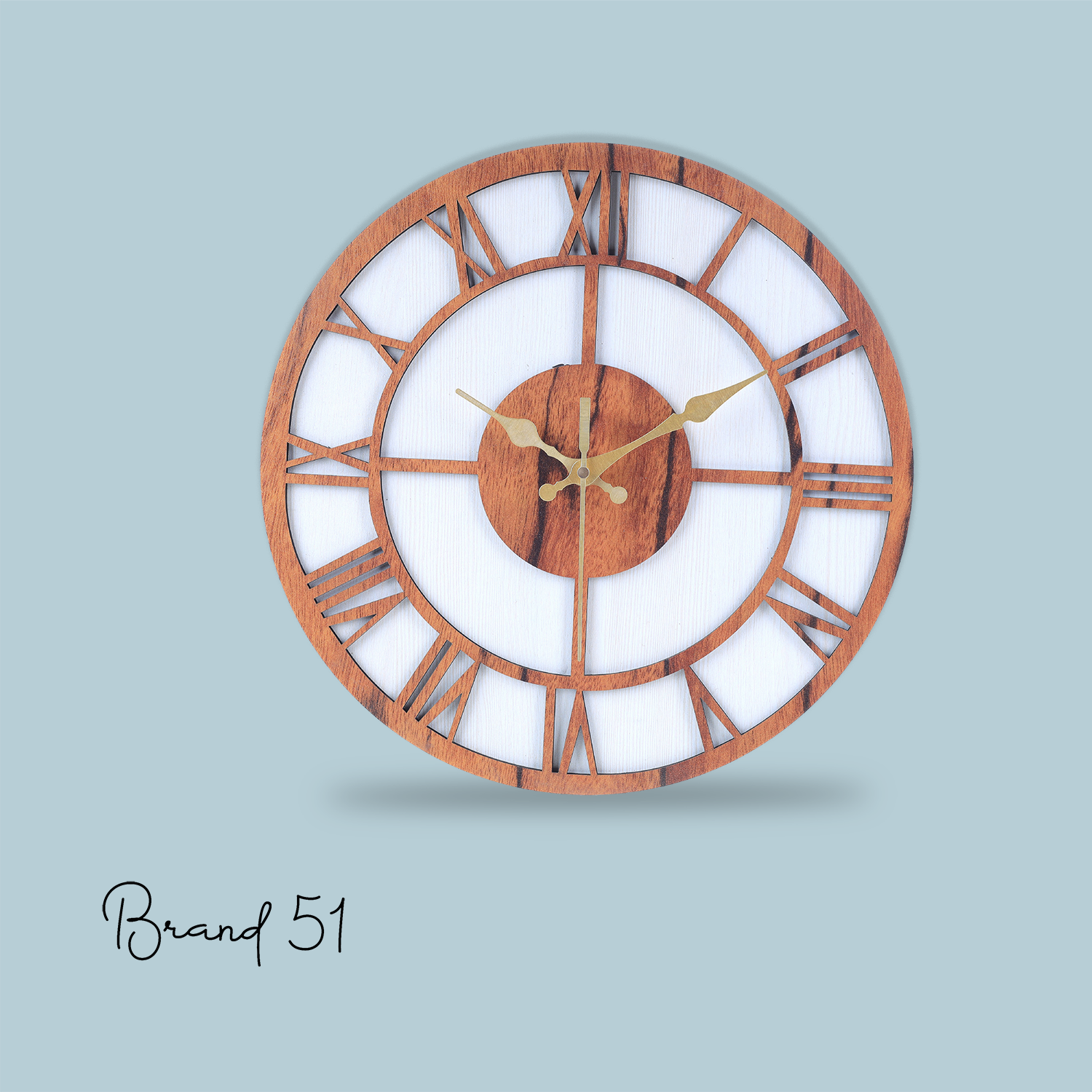 Acrylic & MDF Roman Wall Clock