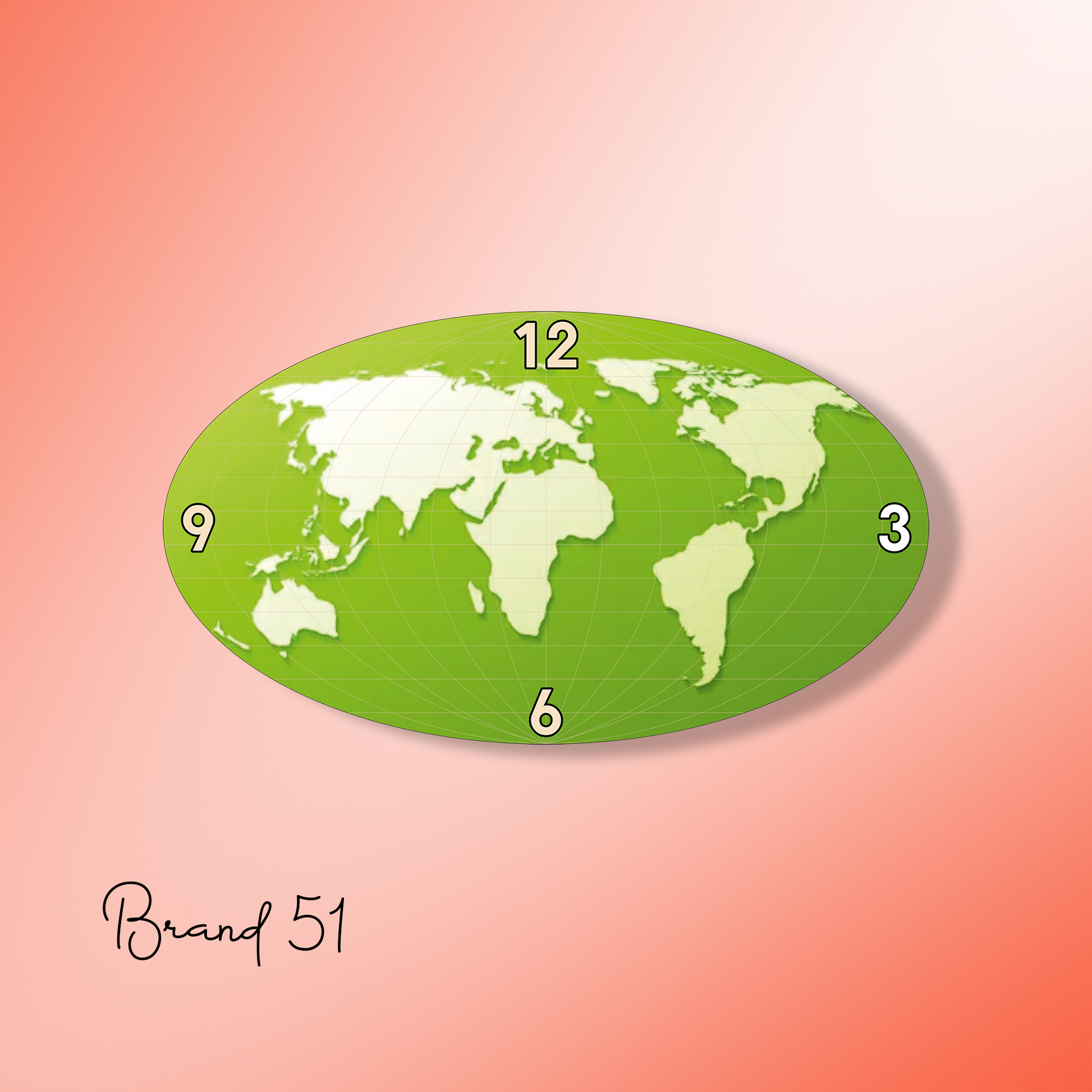Oval World Clock – A Stylish Global Timepiece