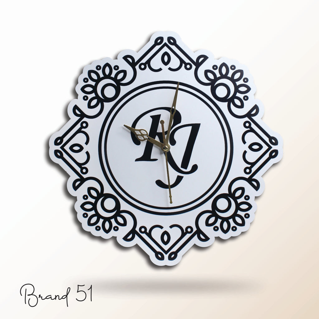 Letter Logo Acrylic Wall Clock – Elevate Your Brand with Style