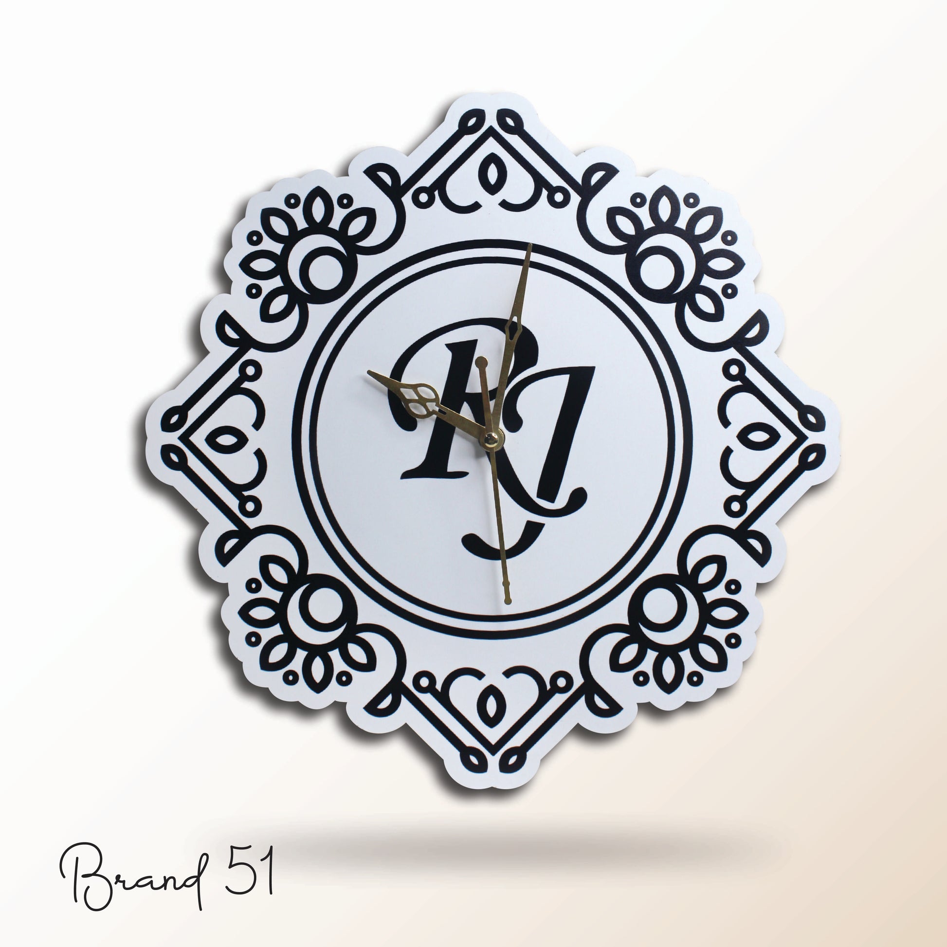 Letter Logo Acrylic Wall Clock – Elevate Your Brand with Style