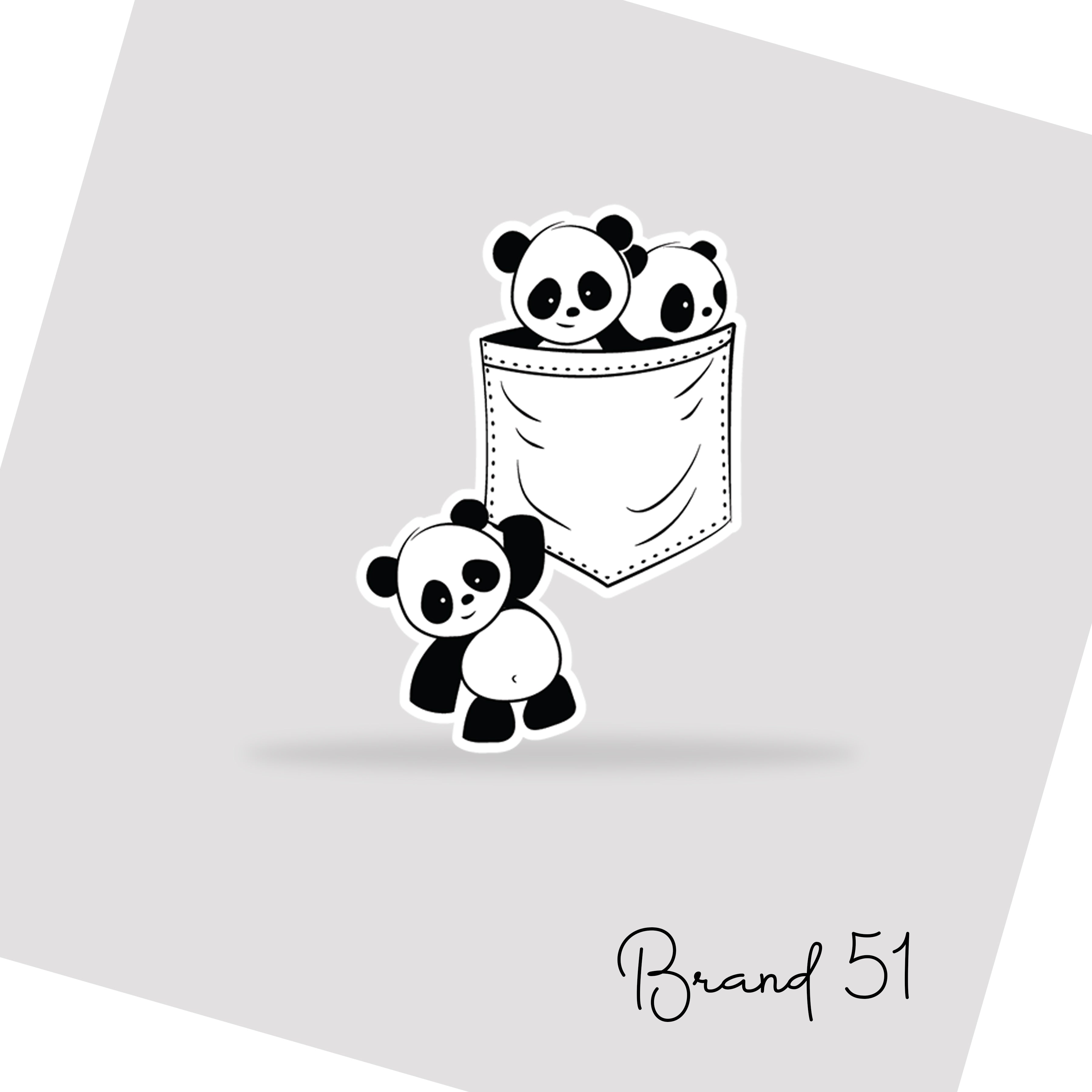 DTF Stickers – Adorable Panda Designs for Every Surface!