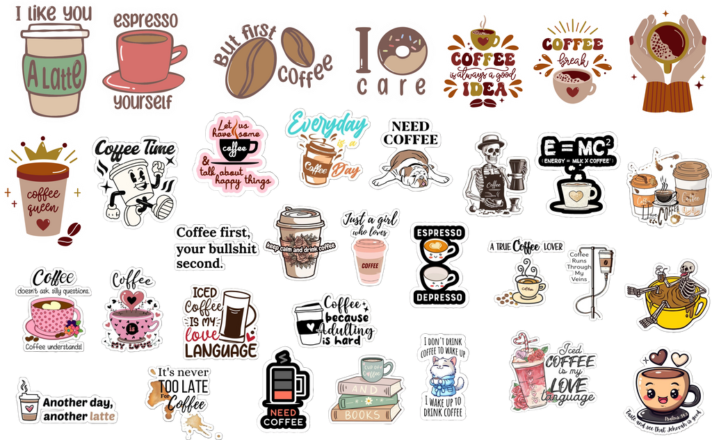 Another Day, Another Latte – DTF Sticker