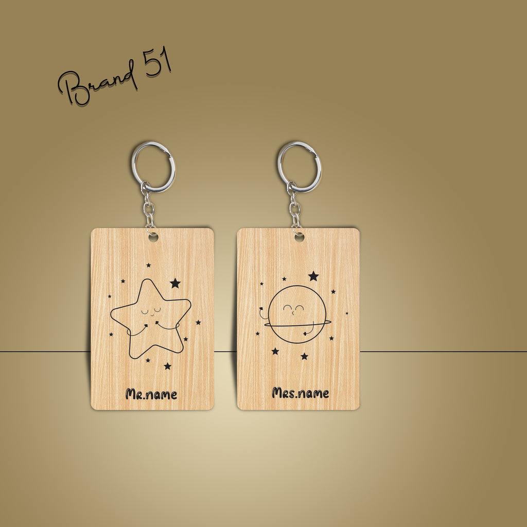 Mr. & Mrs.  Keychains – A Perfect Pair for the Perfect Pair