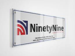 Clear Acrylic Door Sign Board – Sleek, Modern & Professional