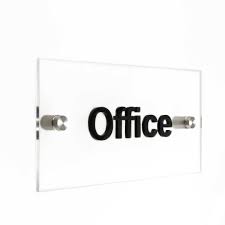 Clear Acrylic Door Sign Board – Sleek, Modern & Professional