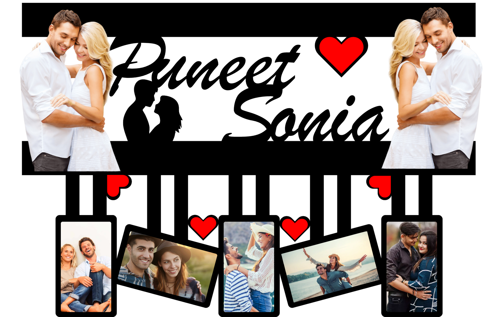 Personalized Wall Photo Frame with Names