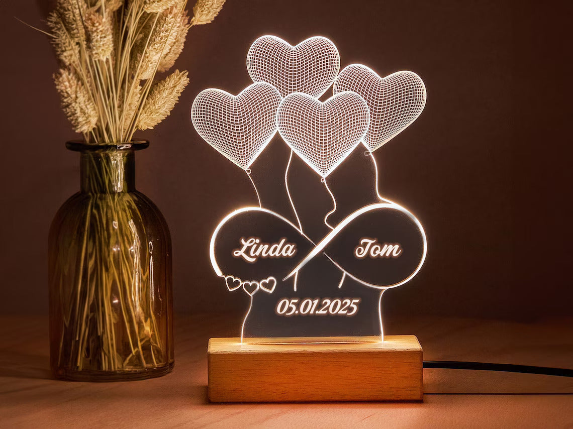 Personalized LED Lamp for Couples – A Romantic & Unique Gift