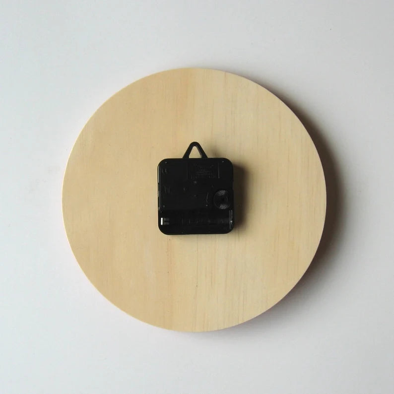 Rainbow Wooden Wall Clock – A Burst of Colors for Your Space