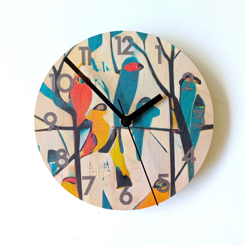Bird & Tree Wall Clock – A Nature-Inspired Timepiece