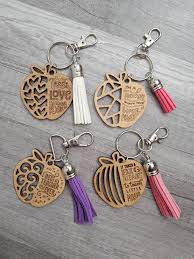 Engraved Wood KeyChain