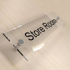 Clear Acrylic Door Sign Board – Sleek, Modern & Professional