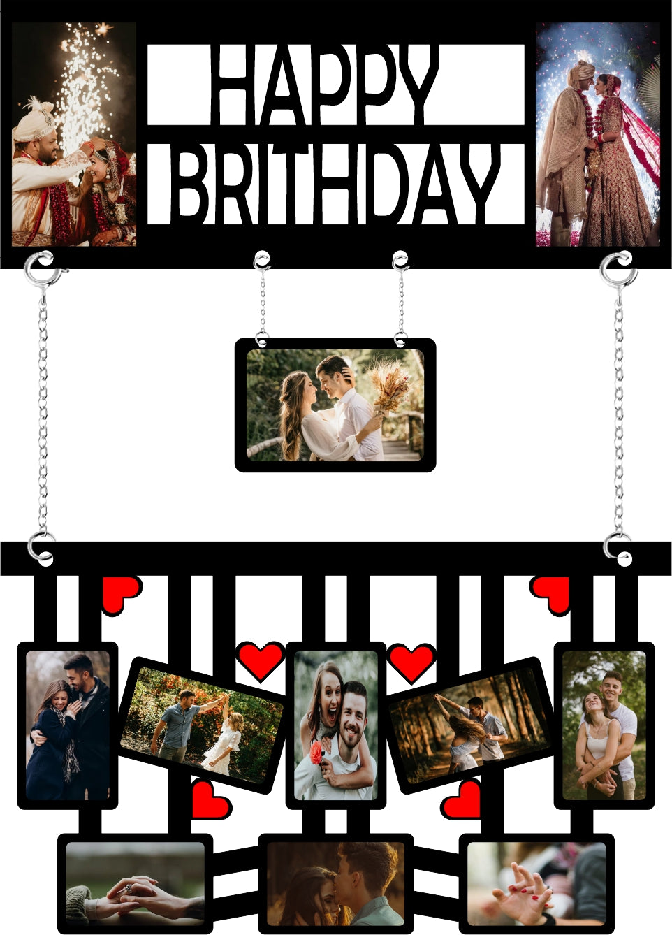 Happy Birthday Wall Photo Frame – A Gift Full of Memories