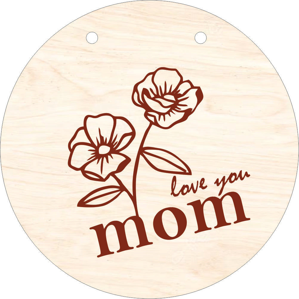 MOM Wooden Hanging Wall Art