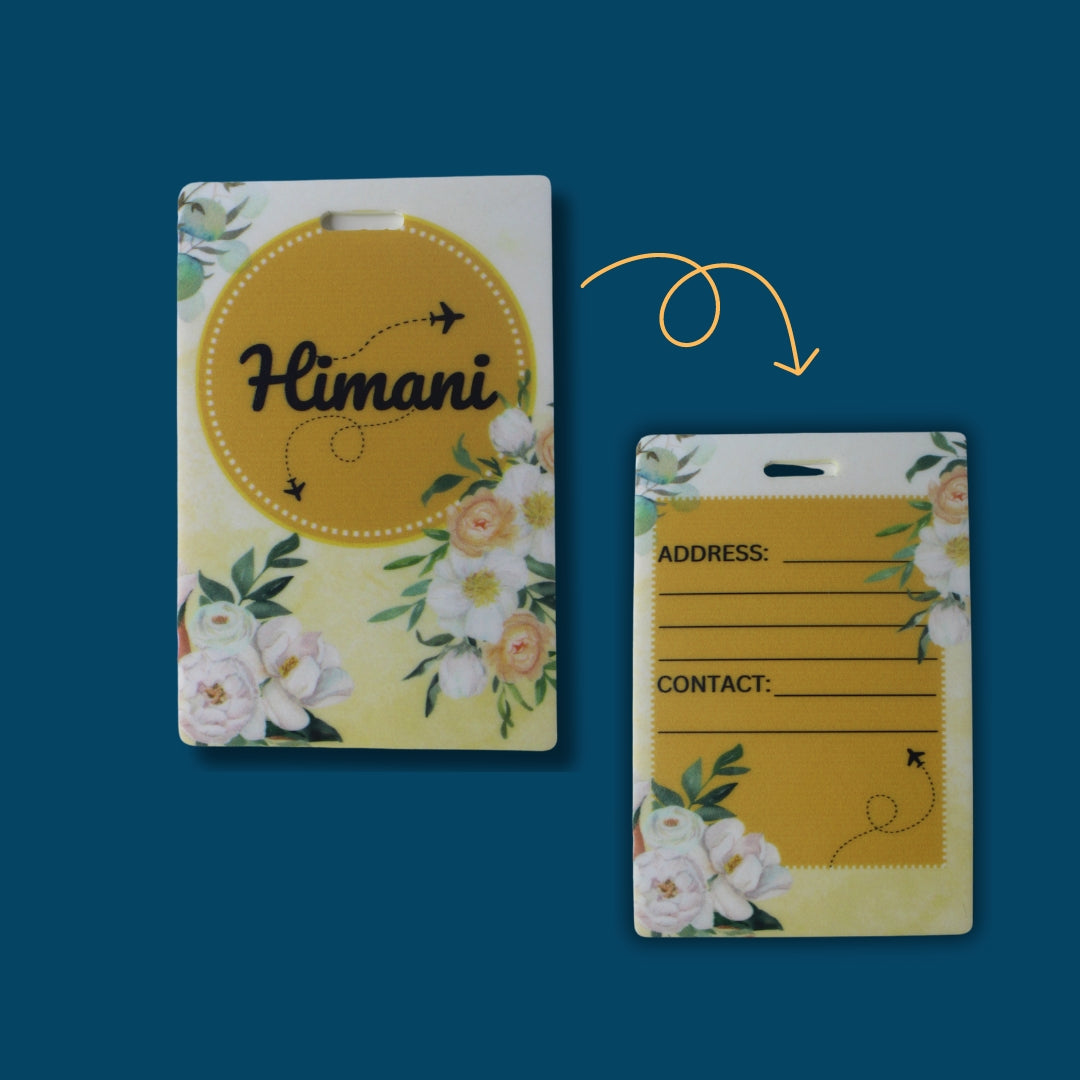 Personalized Acrylic Luggage Tags – Stylish, Durable & Travel-Ready