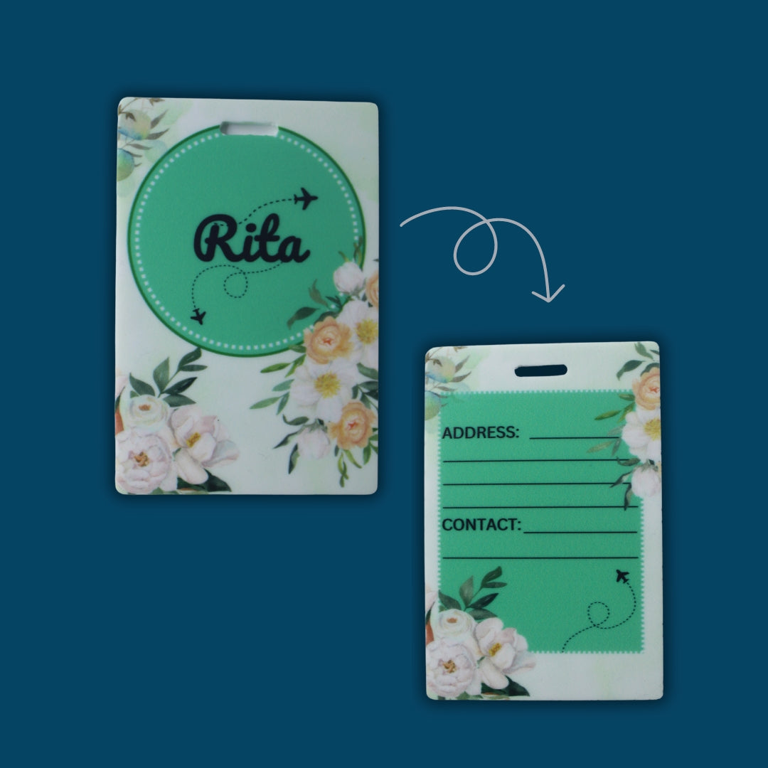 Personalized Acrylic Luggage Tags – Stylish, Durable & Travel-Ready